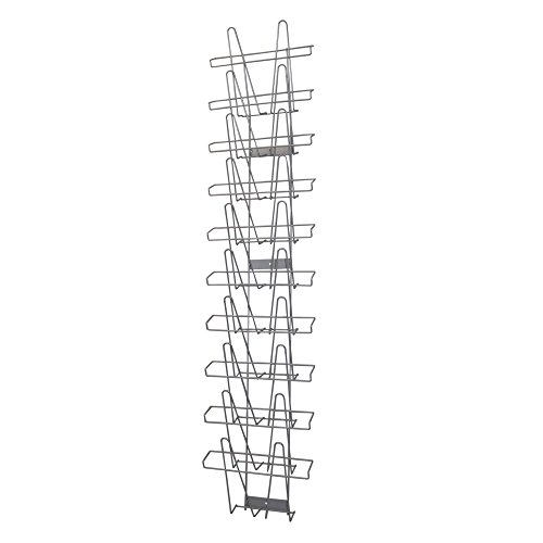 Suporte de Parede para Revistas e Folhetos SKRAUT HOME | Preto GERSO - Prateleiras industriais - suporte, parede, revistas, folhetos, preto