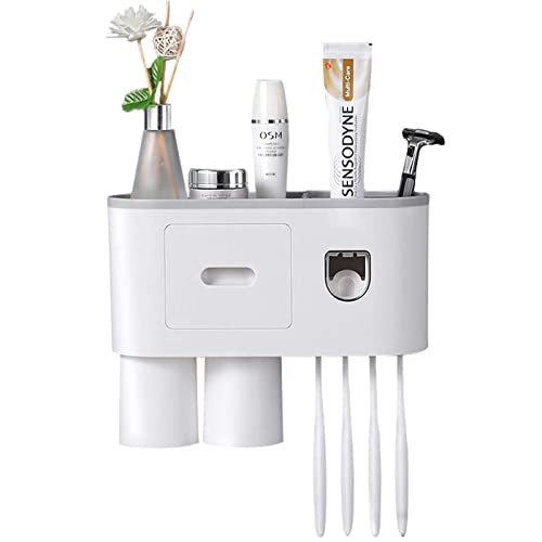 Suporte de Dentes DO DUO Branco e Cinzento DoDuo - Acessórios para pasta de dentes - branco, cinzento