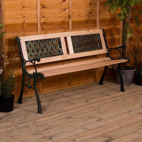 Banco de Jardim GARDEN VIDA (Castanho - Aço - 68x68x76 cm) Garden Vida - Bancos de exterior - castanho, aço, 68x68x76 cm
