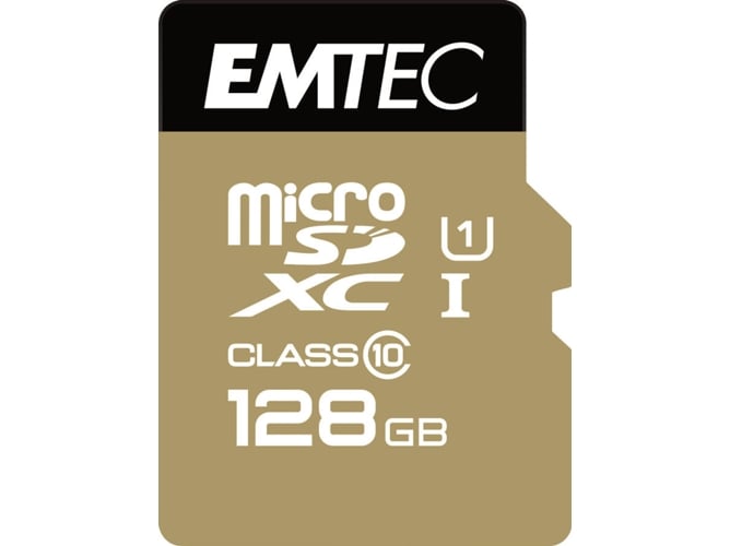 Cartão de Memória MicroSDXC EMTEC 128GB Class 10 (128 GB) Emtec - Cartões de memória flash - 128 GB, MicroSDXC, Classe 10, 85 MB/s