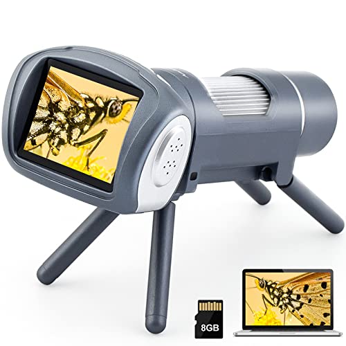 Microscópio Portátil ANDONSTAR AD012 Cinzento ShenZhen Andonstar Technology Co., Ltd - Microscópios - visor digital, luz LED, 12 folhas preparadas, portátil