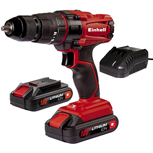 Berbequim de Percussão EINHELL TC-CD 18-2 Li-I Einhell - Berbequins elétricos portáteis - 18 V, 1500 mAh, 2 velocidades, 40 Nm