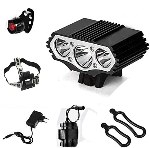Lanterna de Pedaleira Fire 2.0 3X6000 Lumens Constefire - Luzes de segurança e refletores esportivos - lanterna, pedaleira, fire 2.0, 3x6000 lumens