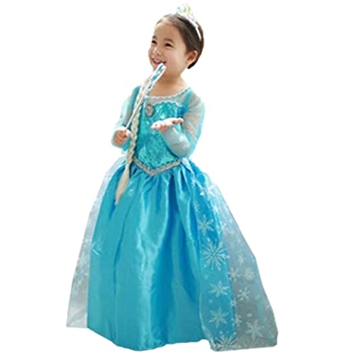 Fato de Menina ELSA & ANNA Princesa (Tam: 3 a 5 anos) UK1stChoice-Zone - Brincadeira de faz de conta - fato, menina, Elsa, anna, princesa, tam