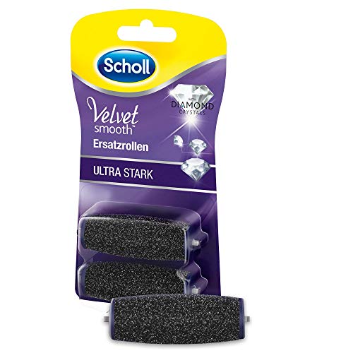 Scholl Velvet Smooth 1.5 mm - 2 peças (Beleza, saúde e bem-estar) Scholl - Ferramentas de cuidados com a pele - aparador, 2 compartimentos, gaveta, acessórios