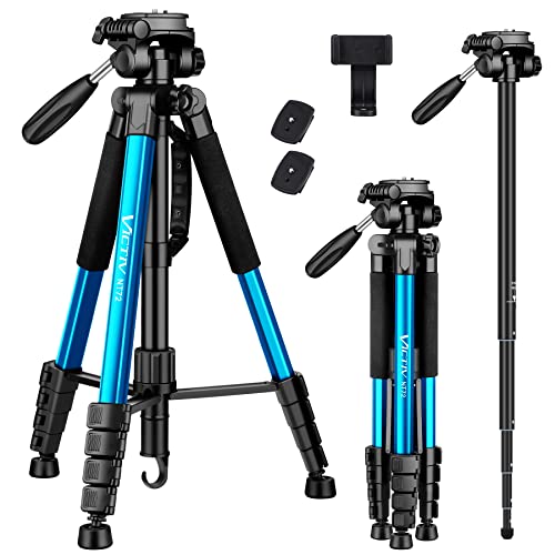 Tripé VICTIV VT-TRIPOE1 (Alumínio - Altura Máxima: 145 cm) Victiv - Tripés e monopés - alumínio, 14,5 cm, ajustável, transporte
