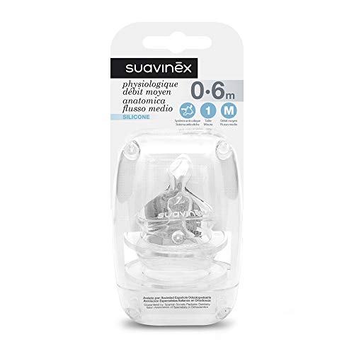 Conjunto de Chupetas SUAVINEX Silicone Laranja SUAVT - Bicos e forros para mamadeiras de bebê - silicone, anti-cólicas, fisiológico, leite ou sumos