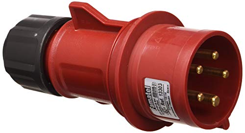 Tomada FAMATEL (32 A, 380-415 V - Preto) Famatel - Terminais e conectores de fio - 32A, 380-415V, 3 polos, preto