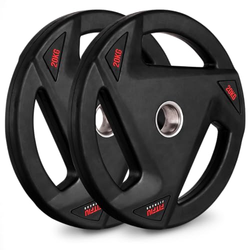 Conjunto de Discos Olímpios FITFIU Fitness KITDISK-2000 (20 kg) Fitfiu Fitness - Cozinha & sala de jantar - 20 kg, aço, discos olímpicos