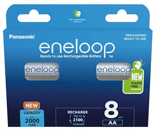 Pilha Recarregável PANASONIC BK-3MCCE/8BE Panasonic - Baterias de uso geral - 1900 mAh, universal, 12 v, aa, 10 horas