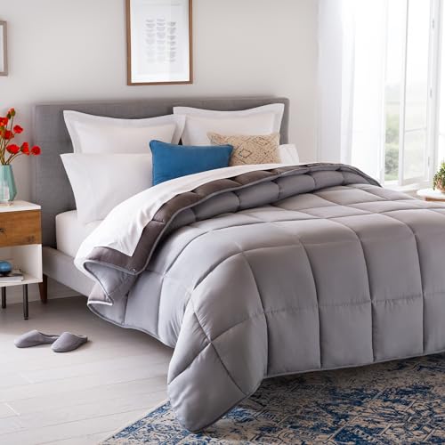 Edredão LINENSPA Nordic (Cinzento - 220x200cm) LINENSPA - Cobertores e edredons - edredao, linen, nordic, cinzento, 220x200cm