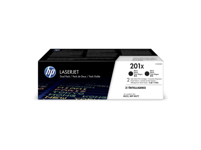 Toner HP 201X Original Preto (CF400XD - 3000 páginas) HP - Cartuchos de toner e jato de tinta - 3000 páginas, LaserJet Pro, 2800 páginas, preto