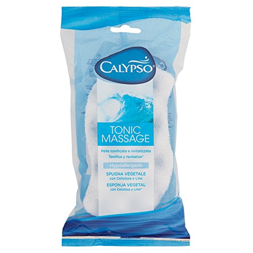 Esponja CALYPSO TONIC MASSAGE (Azul - 7.5 x 12.5 x 2 cm) Calypso - Esponjas de banho e buchas - massagem, esponja, azul, 7.5x12.5x2cm
