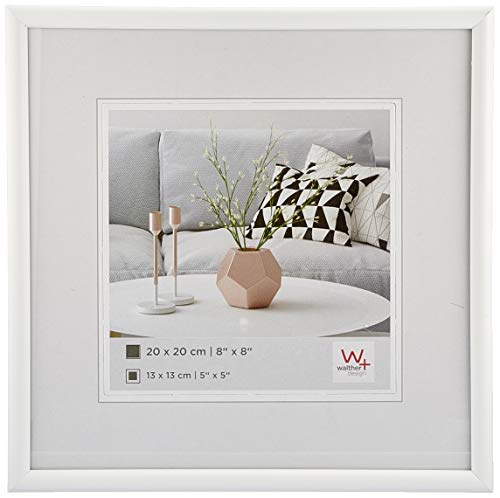 Moldura WALTHER DESIGN KW220H Branco (Plástico - 20x20x0.2cm) Walther - Porta-retratos - plástico, 20x20 cm, protecção adicional, meia volta