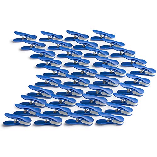 Clips Suaves para Cabelos 40 Unidades Azul Clássico CULICLEAN ISC | Innovative Services and Consumer Products - Prendedores de roupa - 40 unidades, azul clássico