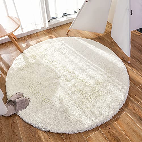 Tapete HETOOSHI em tecido sintético (Branco - 120x120cm) HETOOSHI - Tapetes - sintético, 120x120cm, poliéster