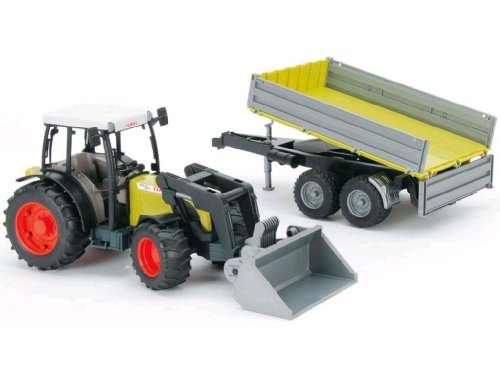 Trator com Reboque BRUDER Claas Nectis (Idade Mínima: 3) Bruder - Brinquedos - trator, reboque, bruder, claas nectis, crianças