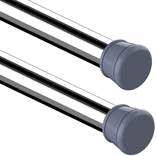 Barra de Cortina 2 Unidades 25Mm Diâmetro Prateado Aiitomg - Varões de chuveiro - barra, cortina, 2 unidades, 25mm diâmetro, prateado