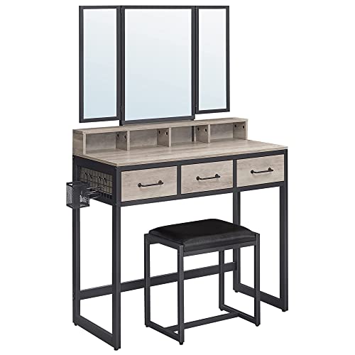 Conjunto de 3 Peças de Móveis Vasagle Rvt004B02 | Cinzento VASAGLE - Conjuntos de móveis - conjunto, 3 peças, cinzento, modernos