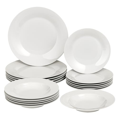 Conjunto de Talheres BARONI Home (Vidro - Branco) Baroni Home - Jogos de talheres - 18 peças, vidro branco, resistente, fácil de limpar