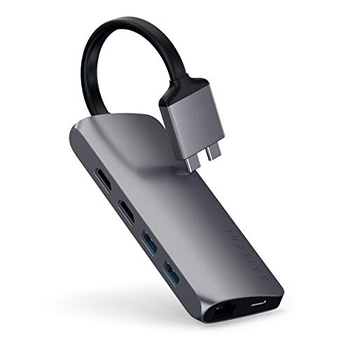 Adaptador Multimédia SATECHI Type-C Dual SATECHI - Concentradores usb e firewire - adaptador multimédia, type-c dual