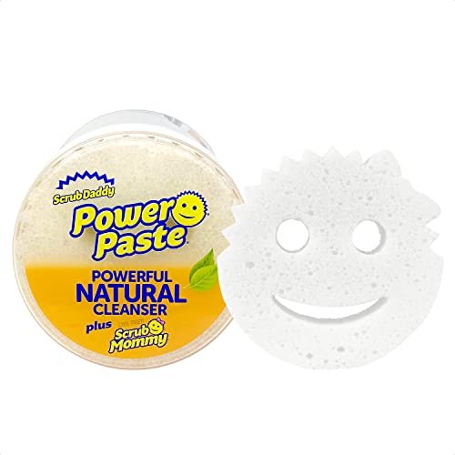 Kit de limpeza de pastas de poder da Scrub Daddy Scrub Daddy - Limpadores multiuso - pasta natural, esponjas, microfibra, superfícies delicadas