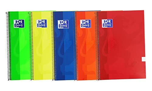Caderno OXFORD A4 (Folha) Quadrado (5 Un - 21 x 29.7 cm) Hamelin Brands - Cadernos e bloco de notas - a4, quadrado, 5 unidades, 21 x 29.7 cm