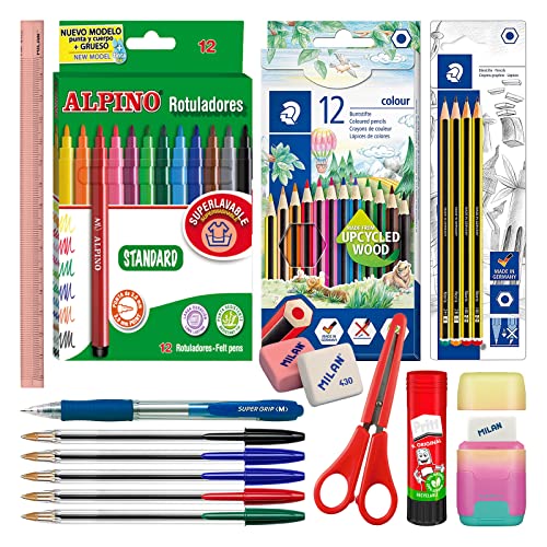 EcoPack ECO40 Conjunto de materiais escolares ColePack - Quebra-cabeças de encaixar - conjunto, materiais escolares