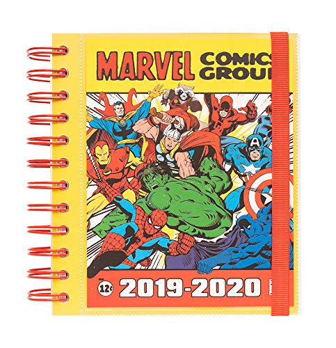 Agenda Escolar ERIK EDITORES Marvel (A5 - 2019/2020 - Semanal - 14.8x21cm) ERIK - Calendários, organizadores e planejadores - agenda escolar, marvel, A5, semanal