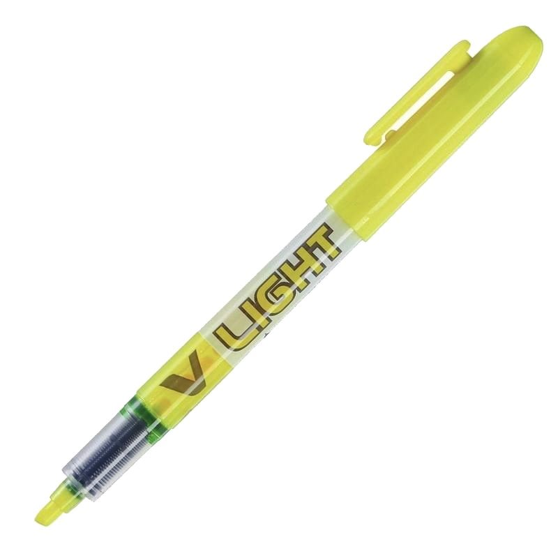 Caneta Tinta Permanente PILOT V Liquid Light 0.36 mm Amarelo (Caixa de 12) Pilot - Marcadores e marcadores de texto - tinta permanente, fluorecente, traço fino, ponta biselada