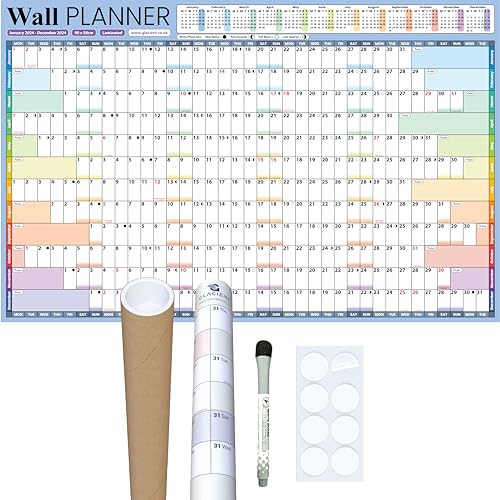 Calendário ERIK EDITORES Glacient 2024 Grande A1 (90 x 58 cm) Glacient Ltd - Calendários, organizadores e planejadores - grande, A1, 90x58cm, 2024