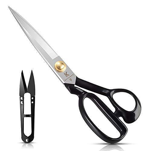 Tesoura de Costura 24 Cm com Cortador de Fio Homlynn - Ferramentas de corte e relevo para artesanato - tesoura, costura, 24cm, cortador, fio