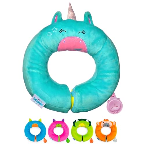 Almofada de Viagem TRUNKI Cervical One Unicórnio Azul Trunki - Almofadas - almofada, viagem, cervical, unicórnio, azul