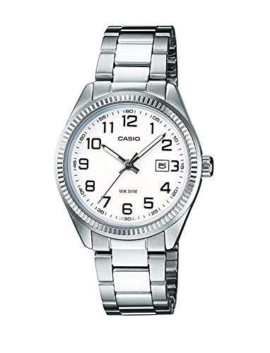 Relógio CASIO Homem (Aço - Prateado - Branco) Casio - Relógios - prateado, branco, aço, resistente à água