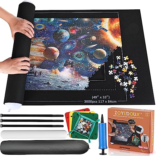 Tapete de Atividades para Crianças GOLIATH Puzzle mat roll ZOYIDOUX - Jogos - almofada, tecido resistente, tubo inflável, suportes de peça