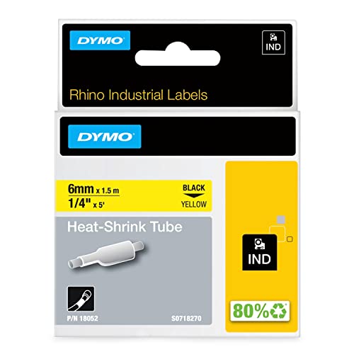 Etiquetadora DYMO 6mm RhinoPRO Heat shrink tubes DYMO - Tubos termocontráteis - 6mm, heat shrink, rhinopro