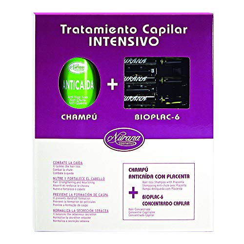 Champô NURANA Intensivo (500 ml) + Ampolas NURANA - Shampoo & condicionador - hidratação, brilho, óleo de argan, mel