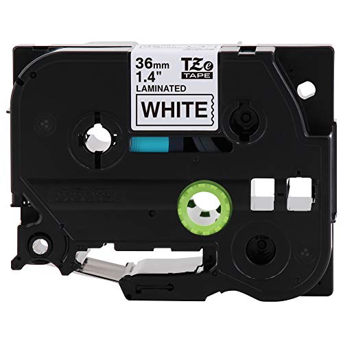 Fita para Etiquetadora Brother TZe261 Preto sobre Branco Brother - Fitas de etiquetas e recargas - fita etiquetadora, brother, tze261, preto sobre branco, jato de tinta