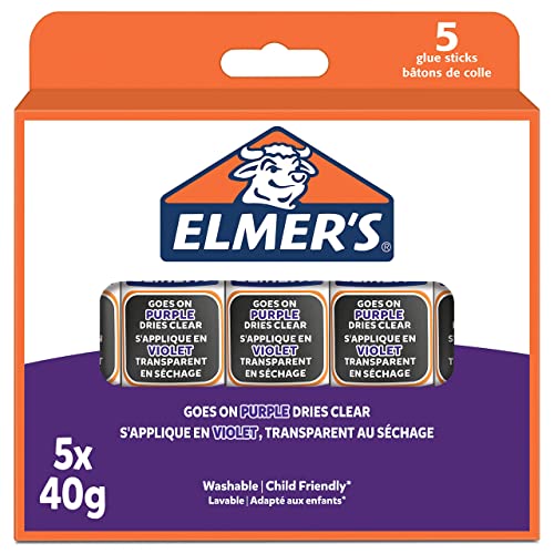 Elmer's Marcador Lavável 40 G Azul 5 Unidades Elmers - Adesivos e ímãs para artesanato - lavável, azul, 40 g