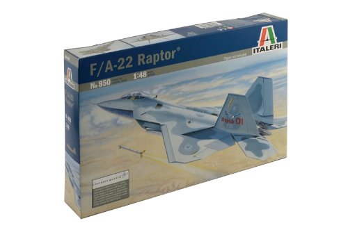 Modelo de Avião ITALERI F-22 Raptor (Idade Mínima: 14) Italeri - Modelos em escala - F-22 Raptor, madeira contraplacada, escala 1/72, 14 anos