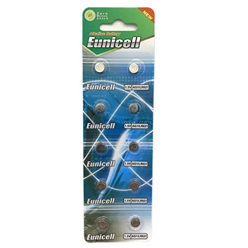 Pilhas AG1 (12 V - 3.6 V - 2 Unidades) Eunicell - Baterias - 12 v, 1000 mAh, c, alcalino