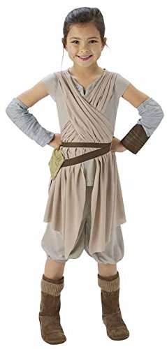 Fato de Menino STAR WARS Deluxe Rey (Tam: 5-7 Anos) Rubies - Fantasias - fato, capa, túnica, cintas, luva, botas