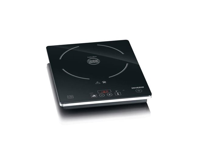 Placa de Cozinha Vitrocerâmica Portátil Severin KP 1071 Preto Severin - Eletrodomésticos de cozinha - vitrocerâmica, portátil, preto