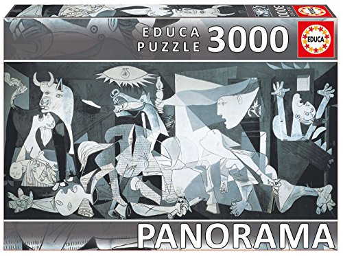 Puzzle 2D PANORAMA Guernica (Idade Mínima: 12 Anos - 3000 Peças) EDUCA - Quebra-cabeças de encaixar - 2d, 3000 peças, fixação por corda, madeira