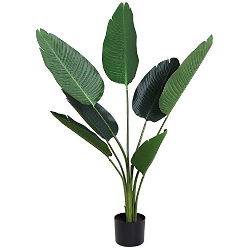 Vaso Artificial Outsunny com 7 Folhas - 15 x 120 cm - Verde SPANISH AOSOM - Casa e jardim - artificial, 7 folhas, 15x120 cm, verde