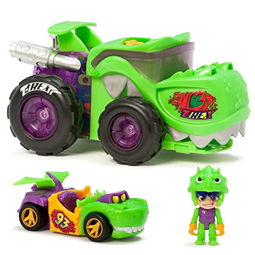 Figura de Ação T-REACERS Mega Wheels T-Rex (Idade Mínima: 4 anos) MAGICBOX - Brinquedos - figura, ação, t-reacers, Mega Wheels, t-rex, idade mínima
