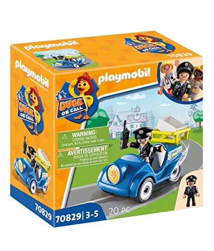 PLAYMOBIL Duck On Call - Carro da Polícia (Idade Mínima Recomendada: 3 anos) PLAYMOBIL - Brinquedos - polícia, 3 anos, plástico macio, cão