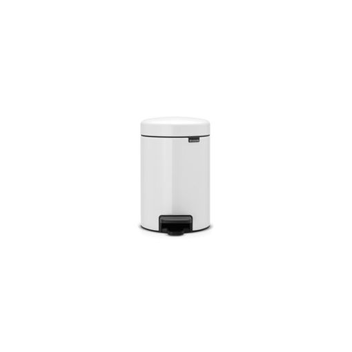 Caixote do Lixo BRABANTIA Newicon Pedal (Branco) Brabantia - Lixeiras e cestos de lixo - branco, plástico, 3L, pedal