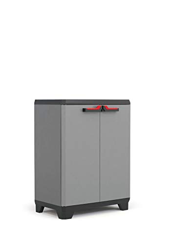 Armário de Garagem KIS STILO 3 Prateleiras Vermelho (Cinzento - 90 x 30 x 100 cm) KETER - Armários de armazenamento e armários de bloqueio - 3 prateleiras, vermelho, 90x30x100 cm