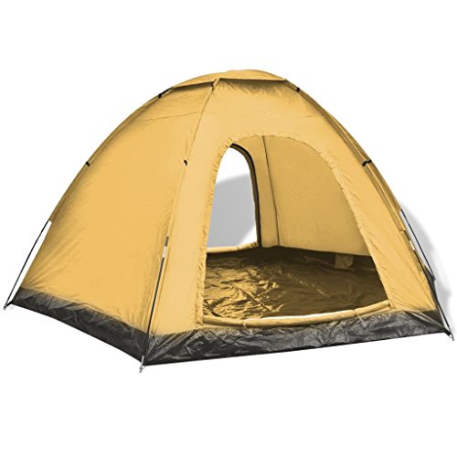 Tenda para Campismo VIDAXL (Amarelo - Poliéster - 220x240 cm) vidaXL - Barracas - amarelo, poliéster, 220x240 cm